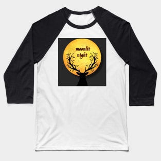 moon shadow,moonlit night Baseball T-Shirt